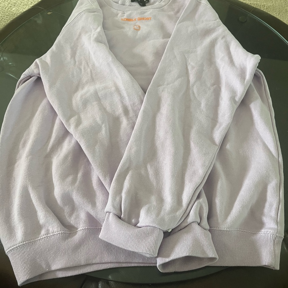 Lonely ghost light purple sweatshirt